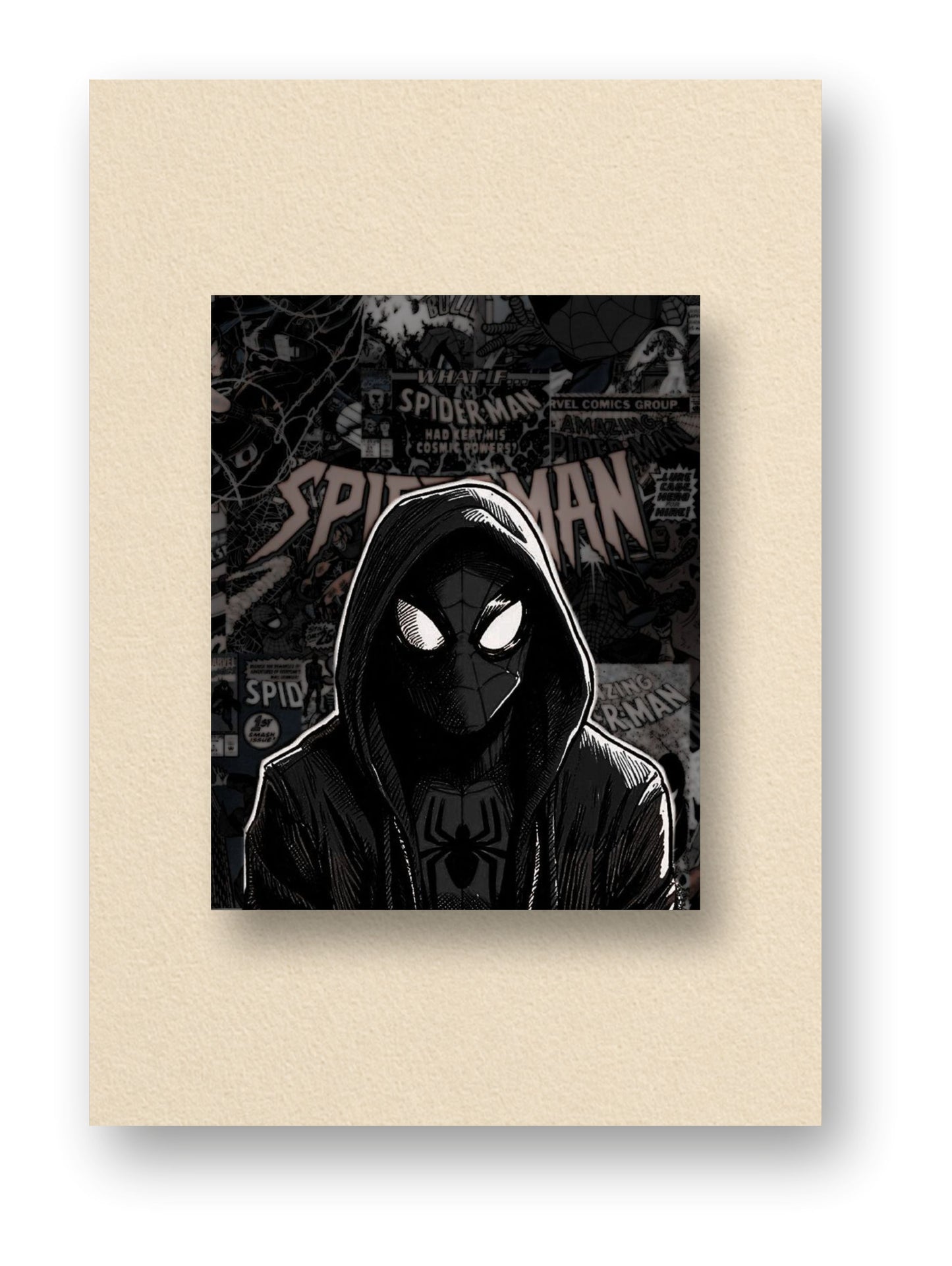 Shadow Hood Sipder Man Poster