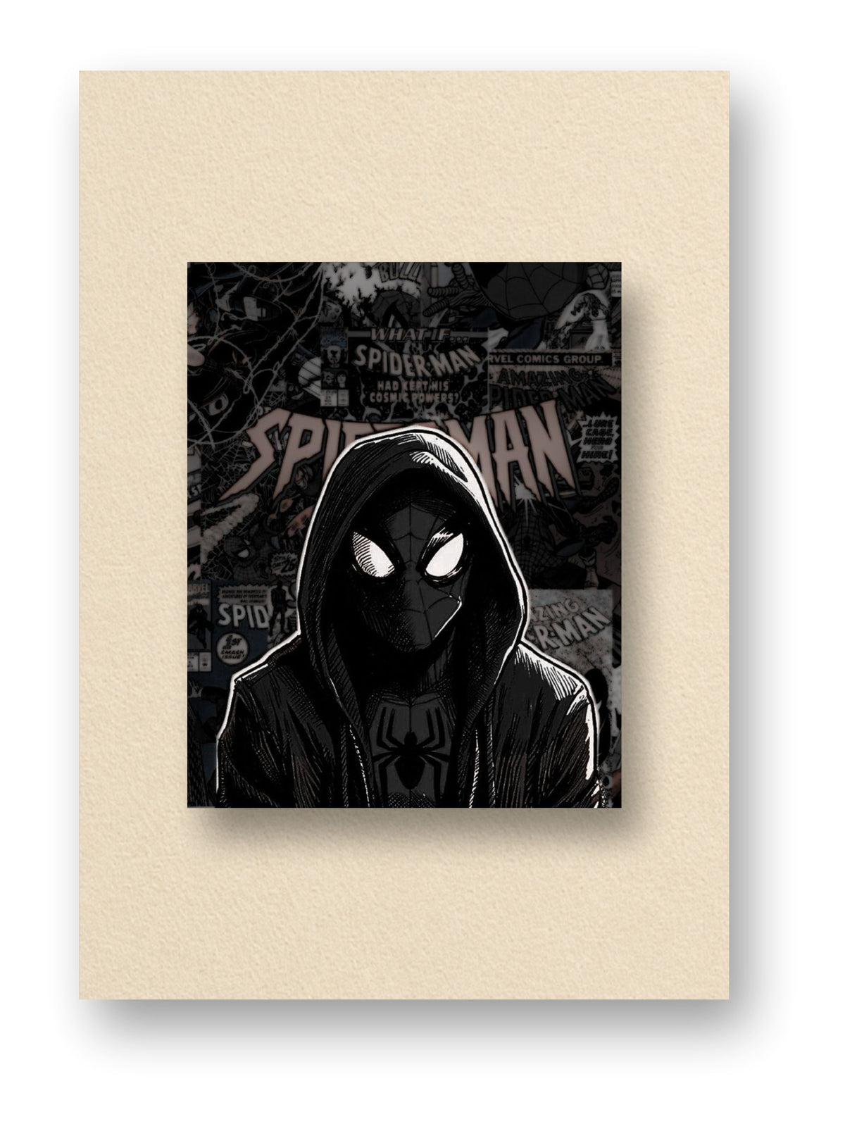 Shadow Hood Sipder Man Poster