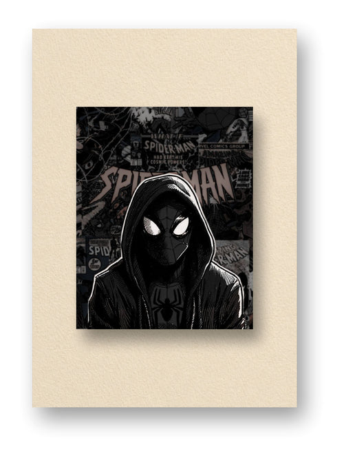 Shadow Hood Sipder Man Poster