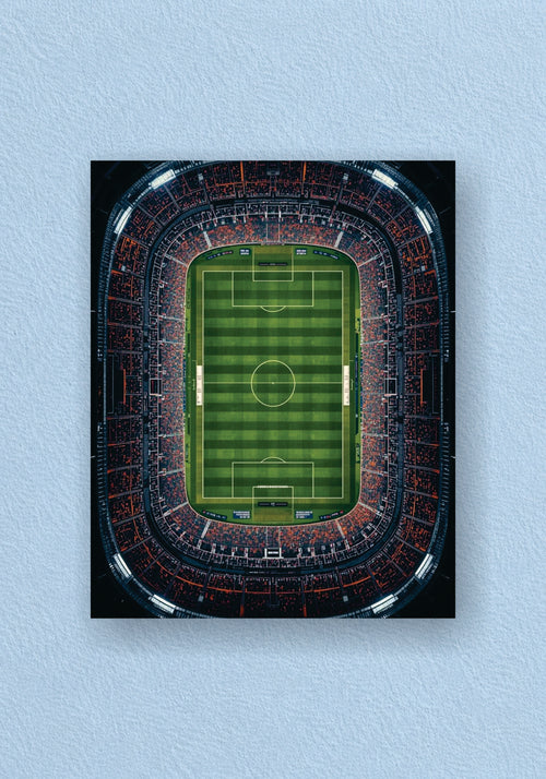 Aerial Football Stadium Poster