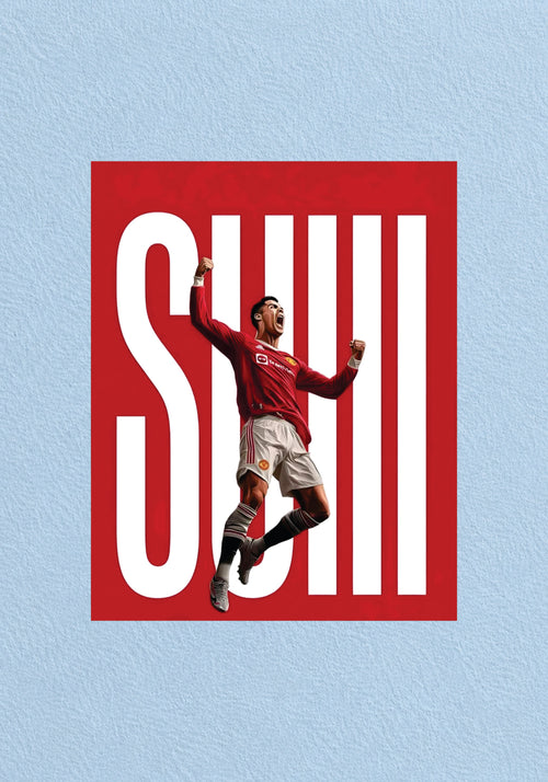 Ronaldo SIUUU Celebration Poster