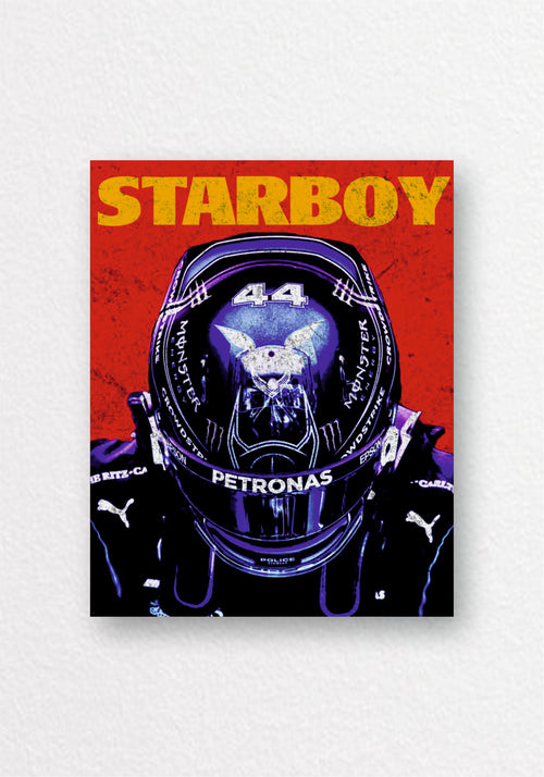 Starboy F1 Driver Pop Art Poster | Red Bull Racing Wall Art