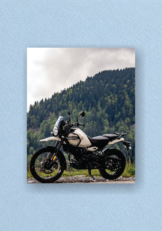 Adventure Bike Mountain Poster