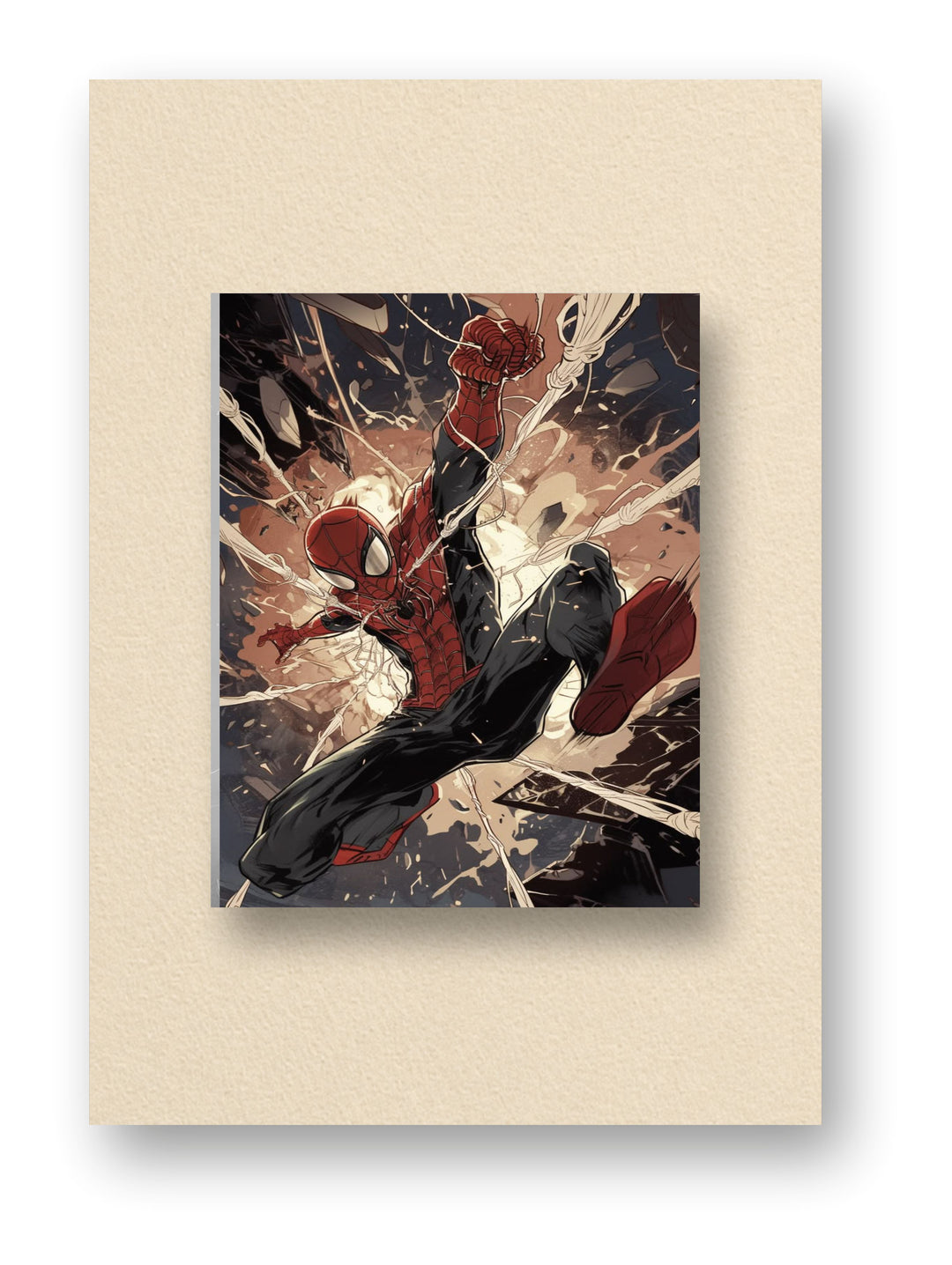 Paint Splash Sipder Man Hero Poster