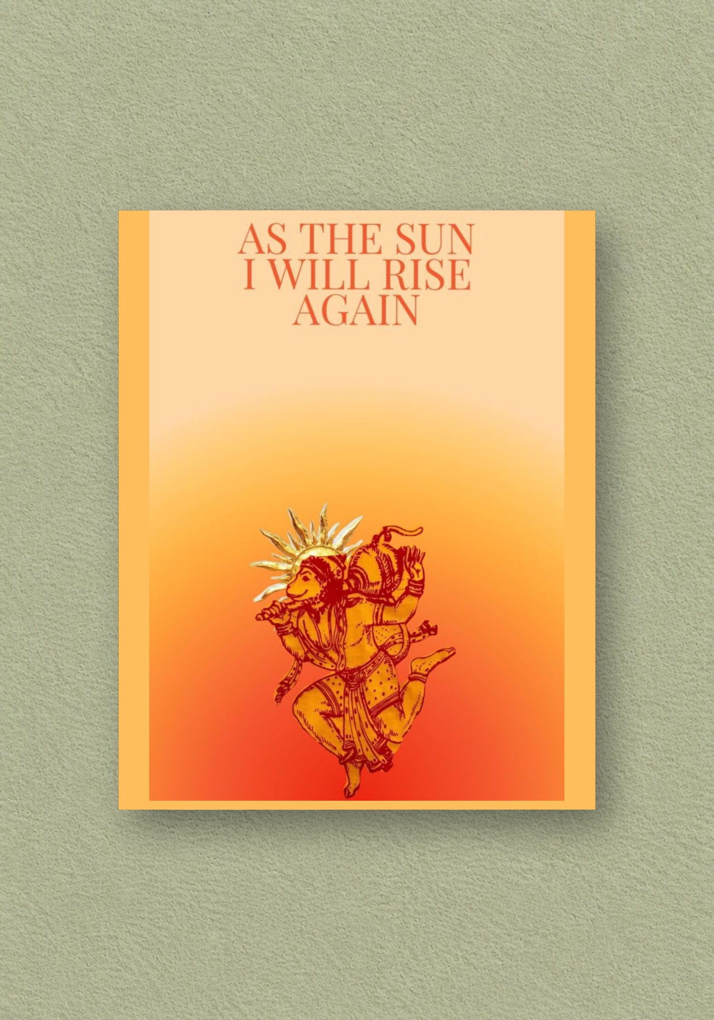 Rise Again Sunburst Poster