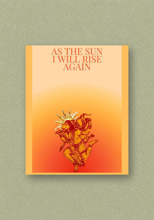 Rise Again Sunburst Poster