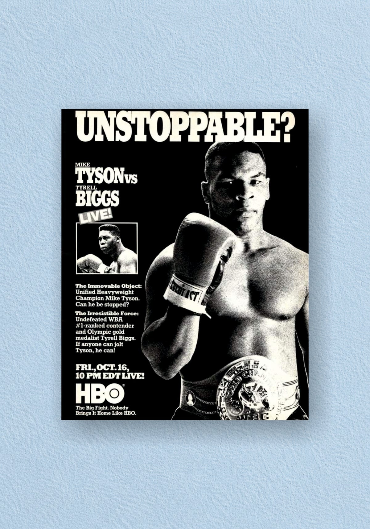 Iron Mike Tyson Poster | Boxing Wall Poster