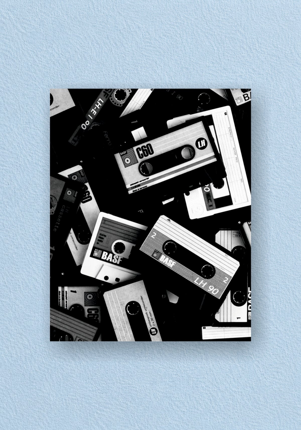 Scattered Cassette Tapes Poster | Aesthetic Wall Poster