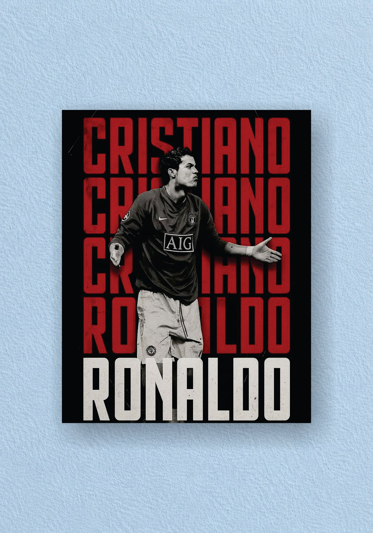 Cristiano Ronaldo Manchester United Typography Poster – POSTERDRIP