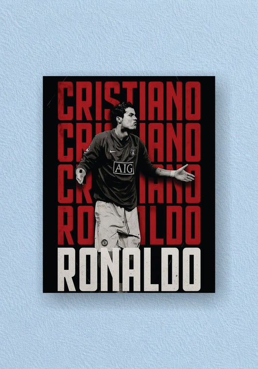 Cristiano Ronaldo Manchester United Typography Poster – POSTERDRIP