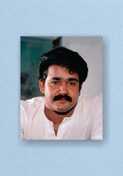 Mohanlal Classic White Shirt Close Up Portrait Poster – POSTERDRIP