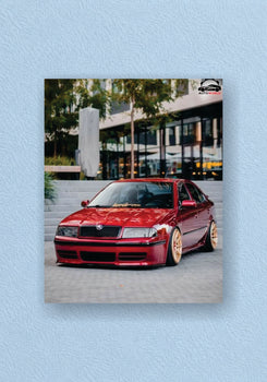 Red Skoda Octavia Modified Car Poster – POSTERDRIP