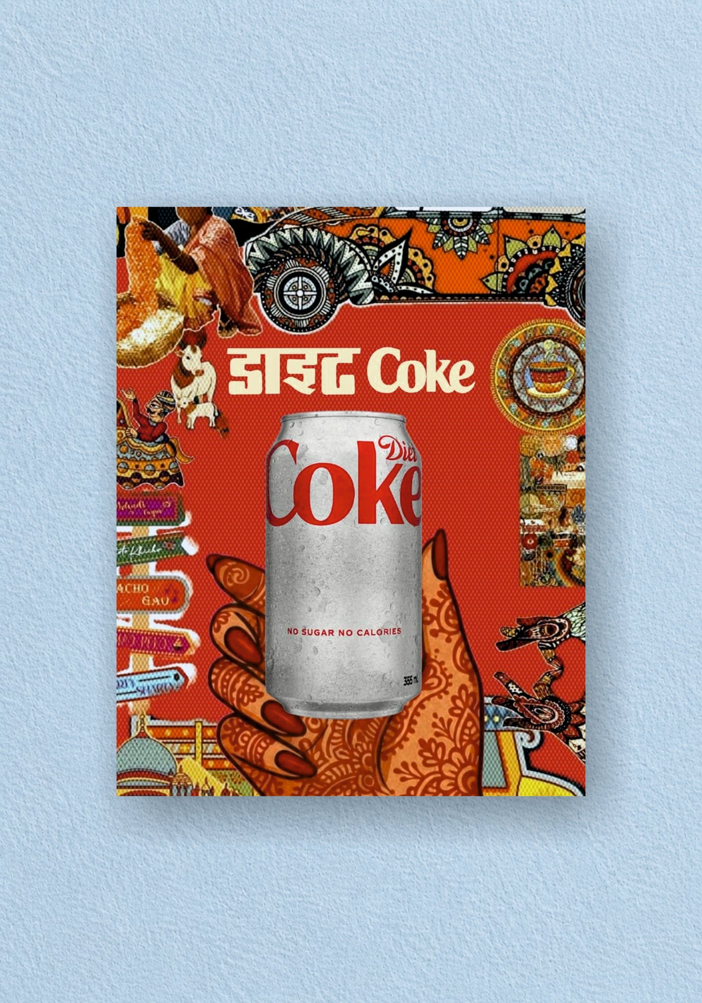 Diet Coke Desi Collage Poster