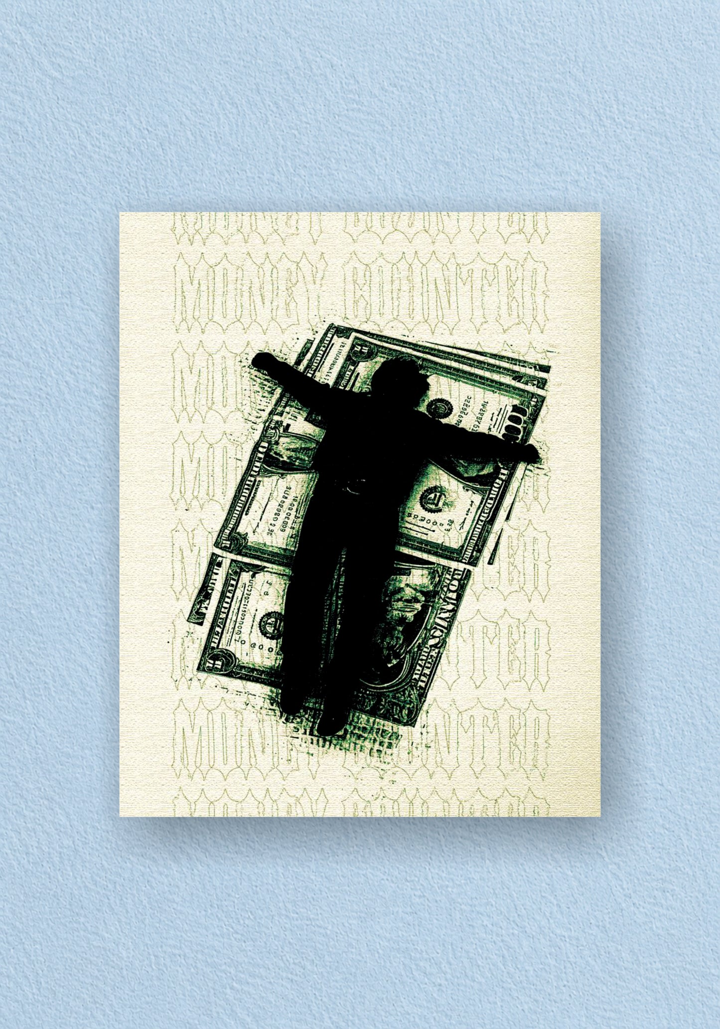 Money Counter Silhouette Poster | Aesthetic Wall Poster