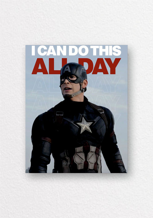 I Can Do This All Day Captain America Poster | Marvel Wall Art