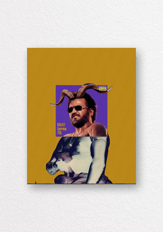 Rajinikanth Silhouette Sunburst Poster | Tamil Cinema Wall Art