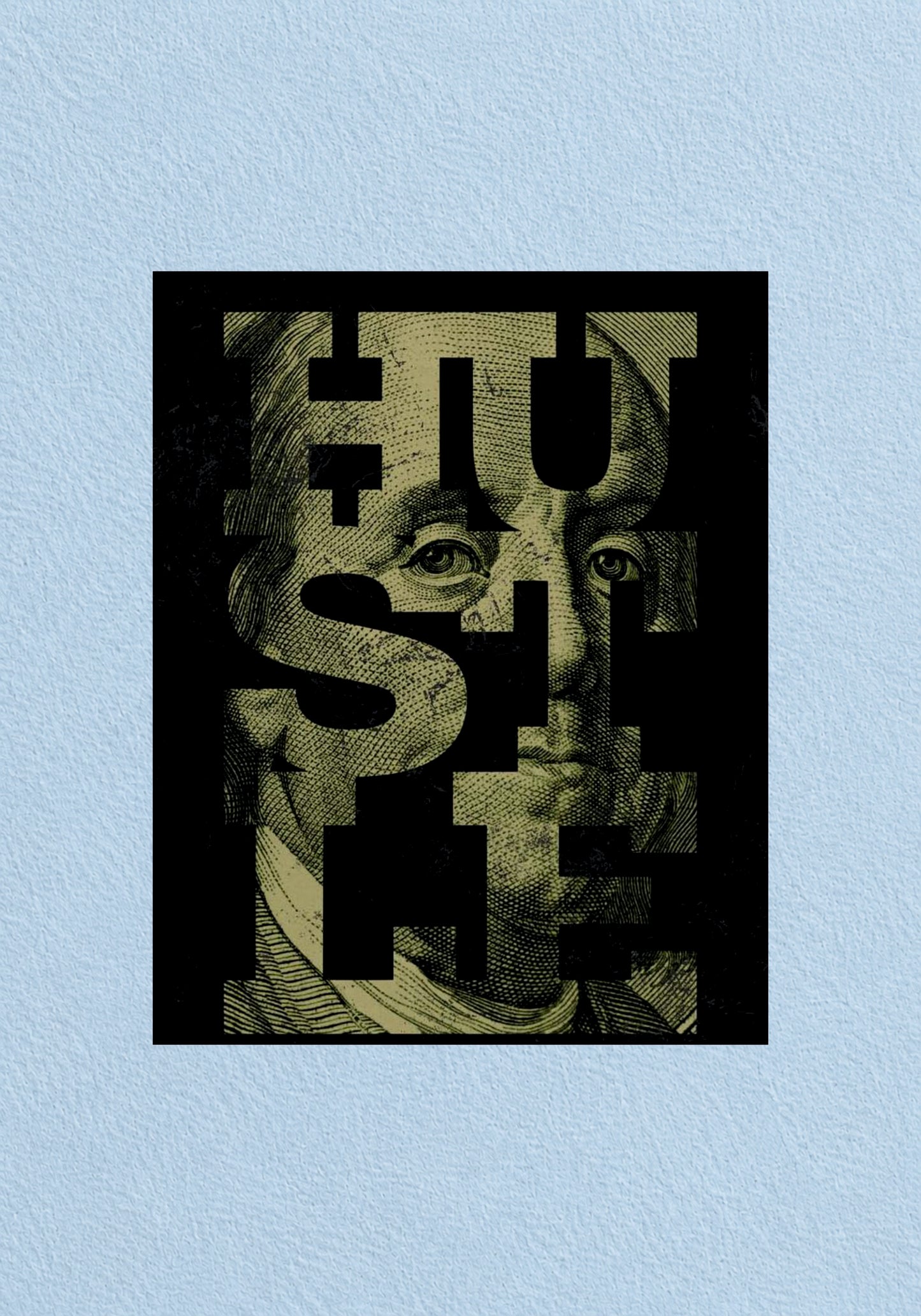Hustle Green Poster | Aesthetic Wall Art