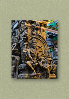 Temple Gopuram Carving Poster