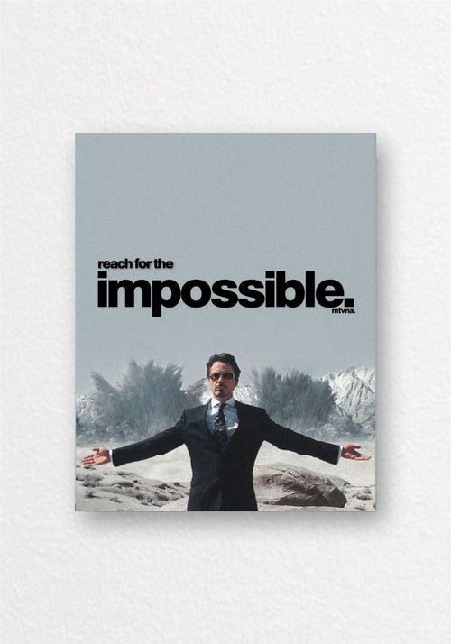 Reach For The Impossible Poster | Motivational Suit Wall Art