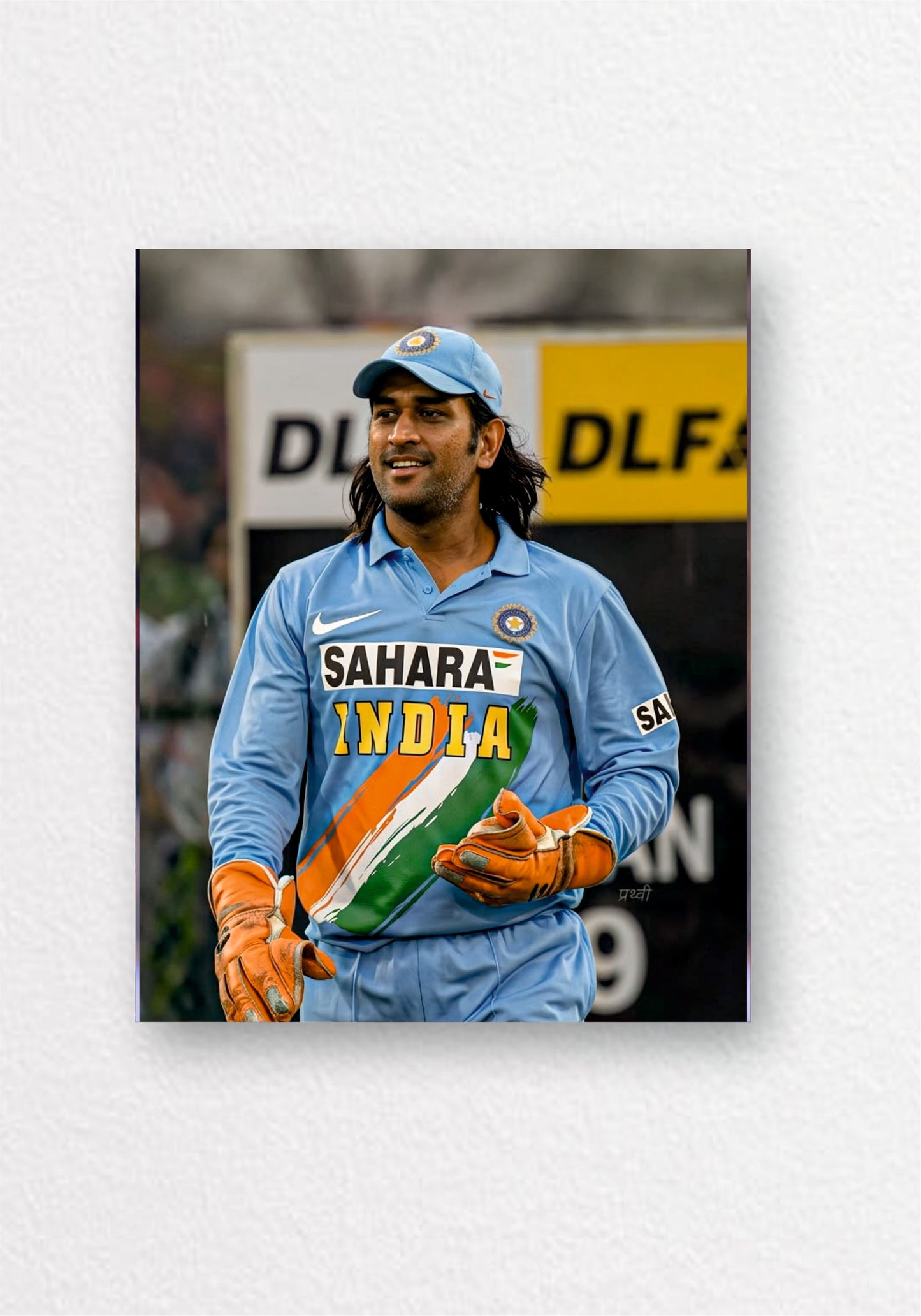 MS Dhoni Stairway Walk Poster | Cricket Wall Art India