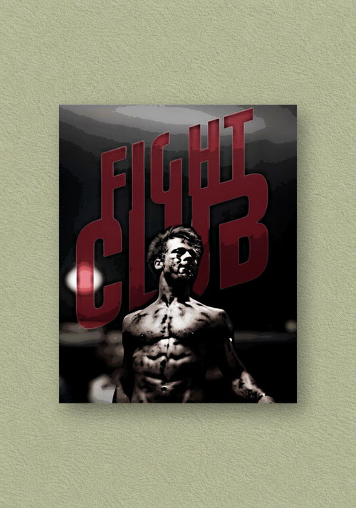 Fight Club Red Type Poster | Brad Pitt