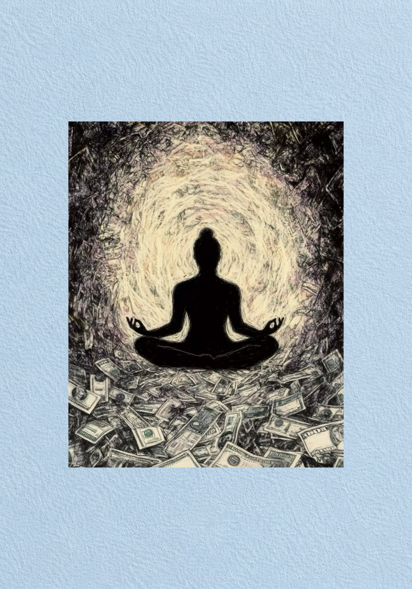 Meditation On Money Poster | Aesthetic Wall Poster