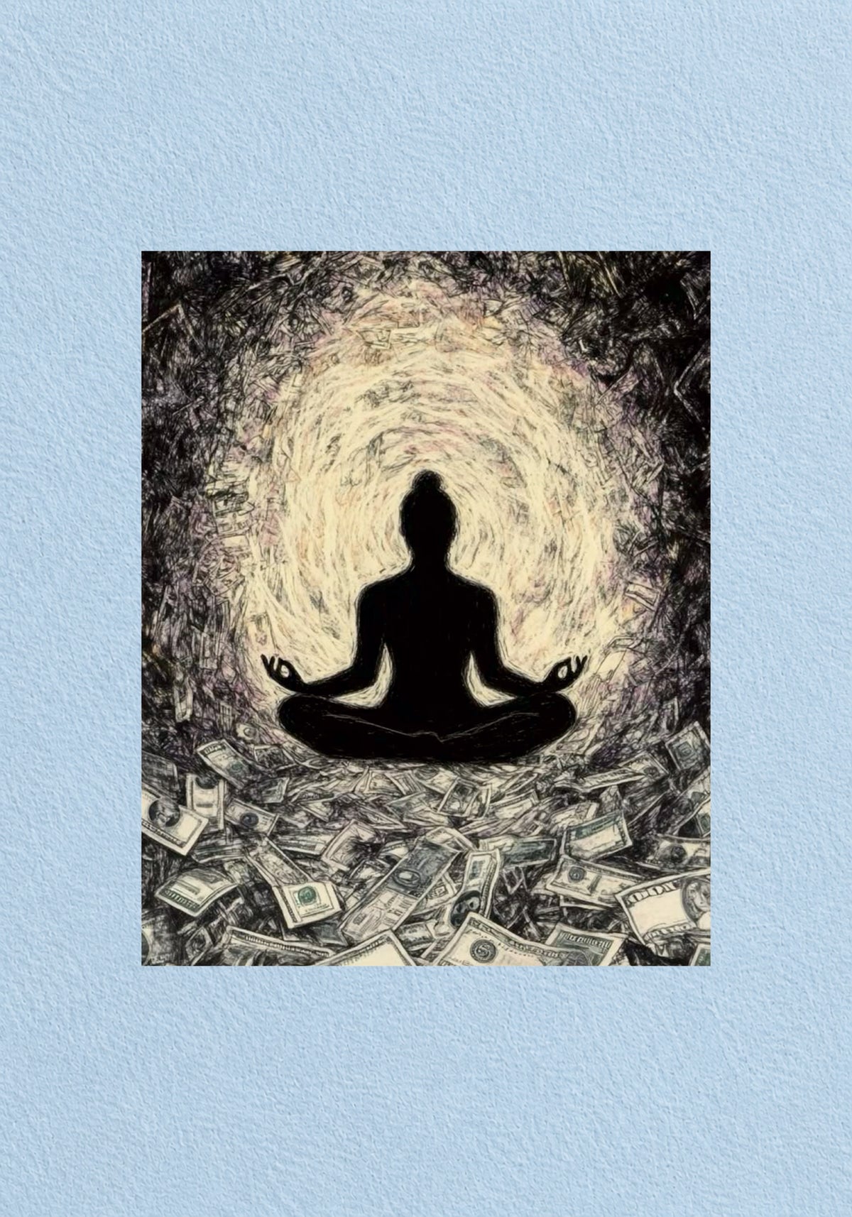 Meditation On Money Poster | Aesthetic Wall Poster