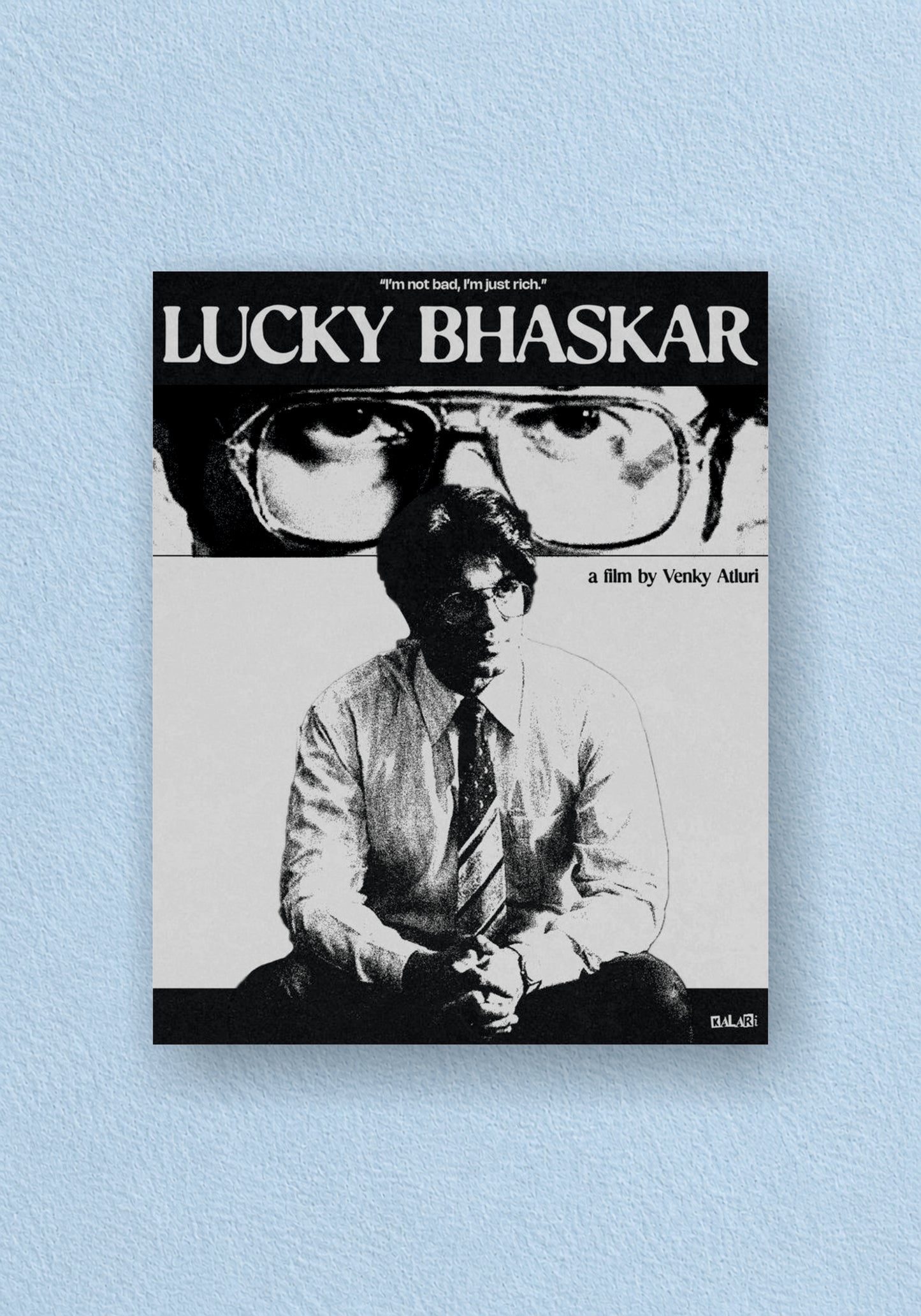 Lucky Bhaskar Poster | Telugu Movie Wall Poster