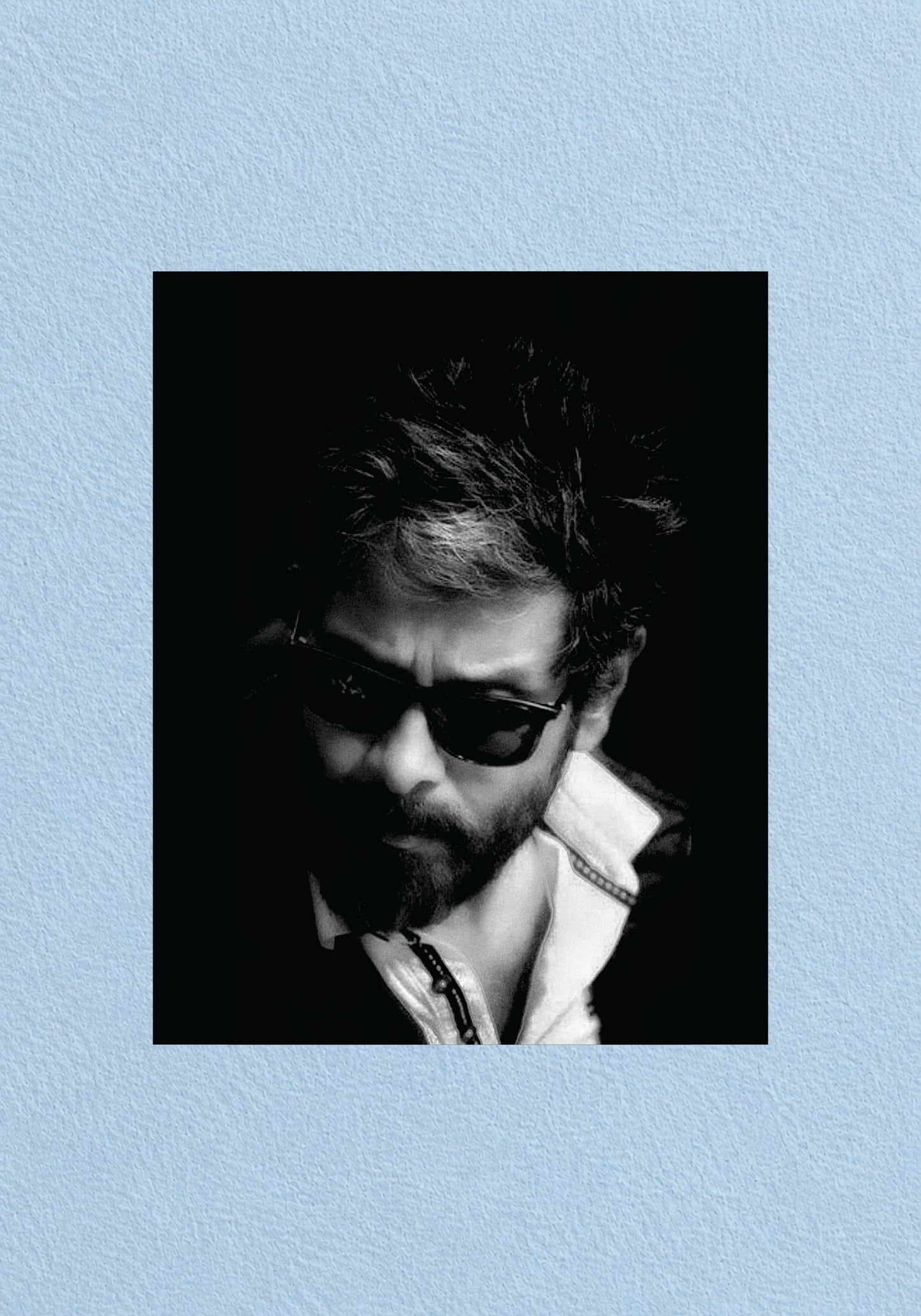 Chiyaan Vikram Dark Sunglasses Black and White Portrait Poster – POSTERDRIP