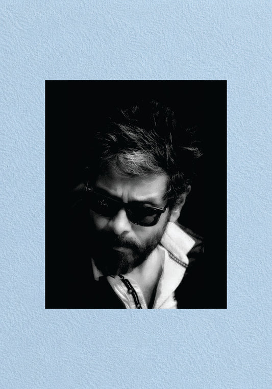 Chiyaan Vikram Dark Sunglasses Black and White Portrait Poster – POSTERDRIP