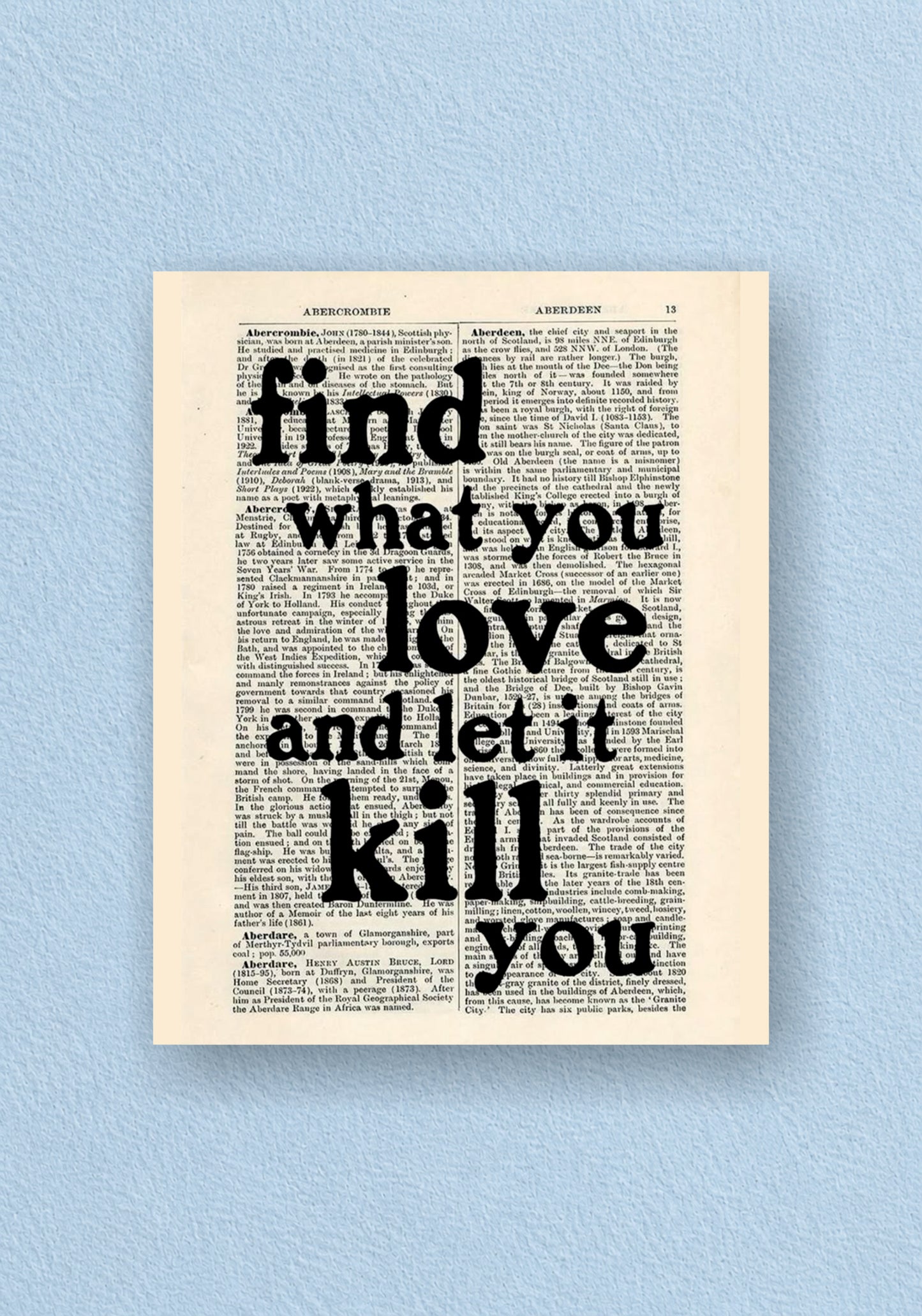 Find What You Love Poster | Aesthetic Wall Poster