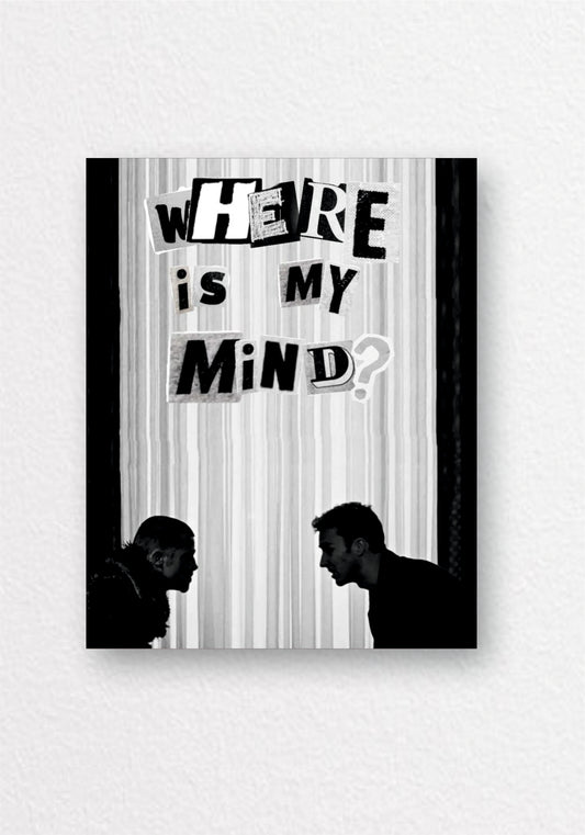 Where Is My Mind Silhouette Poster | Aesthetic Typography Wall Art
