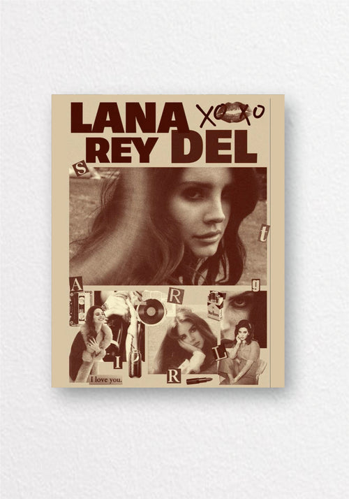 Lana Del Rey Vintage Collage Poster | Music Aesthetic Wall Art
