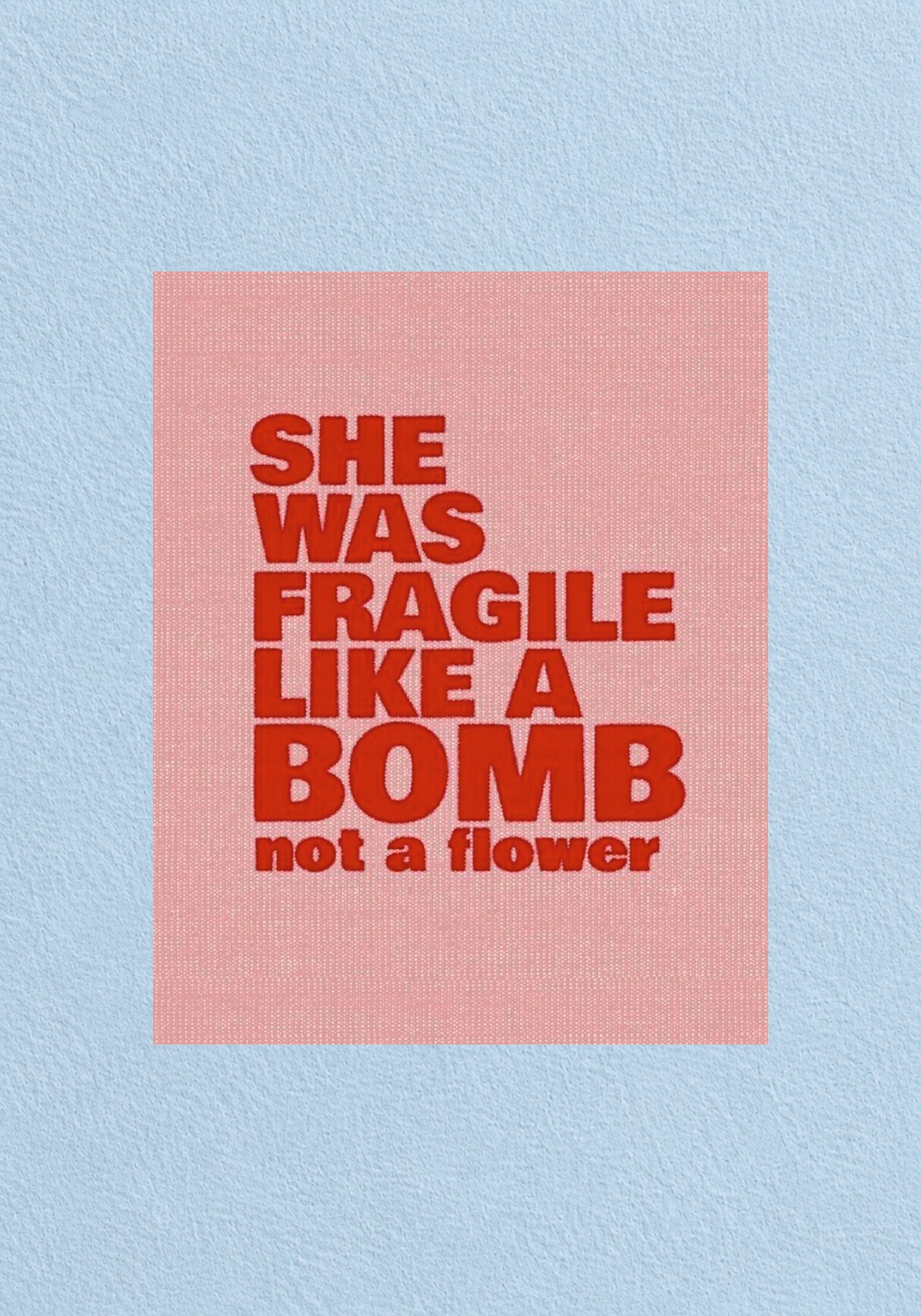 Fragile Like A Bomb Poster | Aesthetic Wall Art
