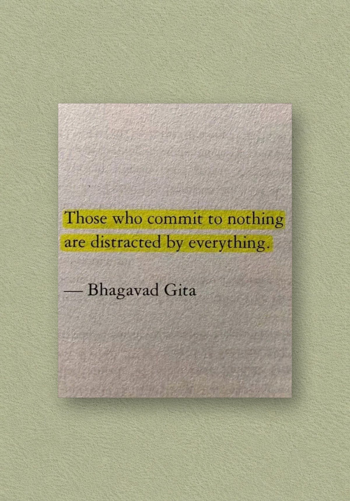 Commit To Nothing Quote Poster