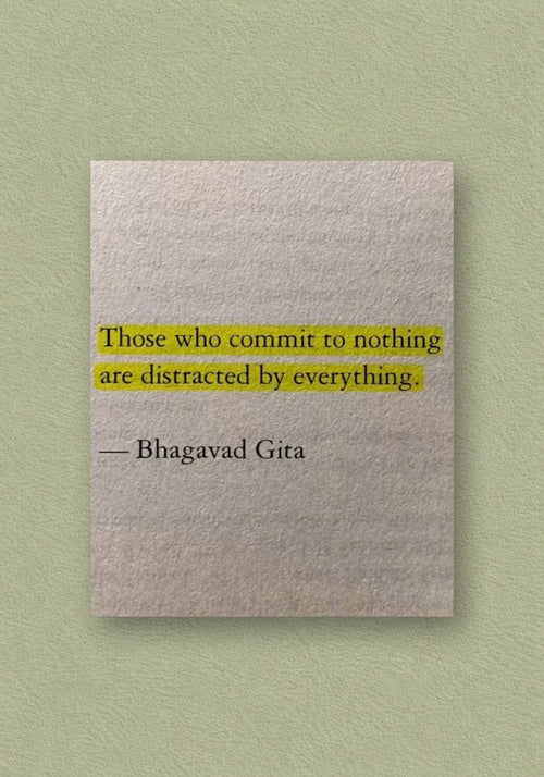 Commit To Nothing Quote Poster