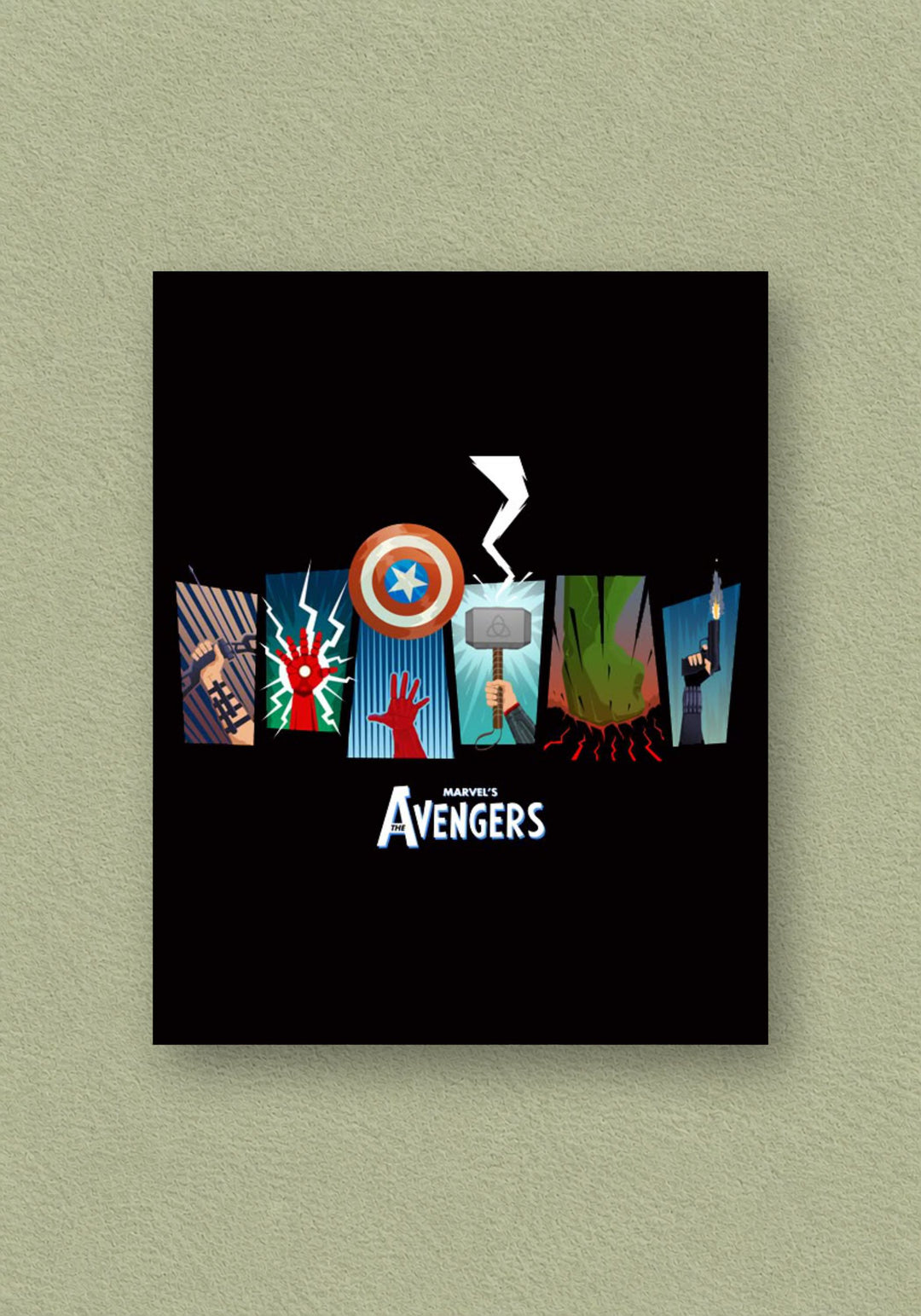 Avengers Logo Black Poster