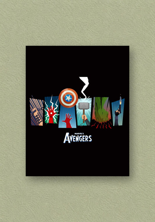 Avengers Logo Black Poster