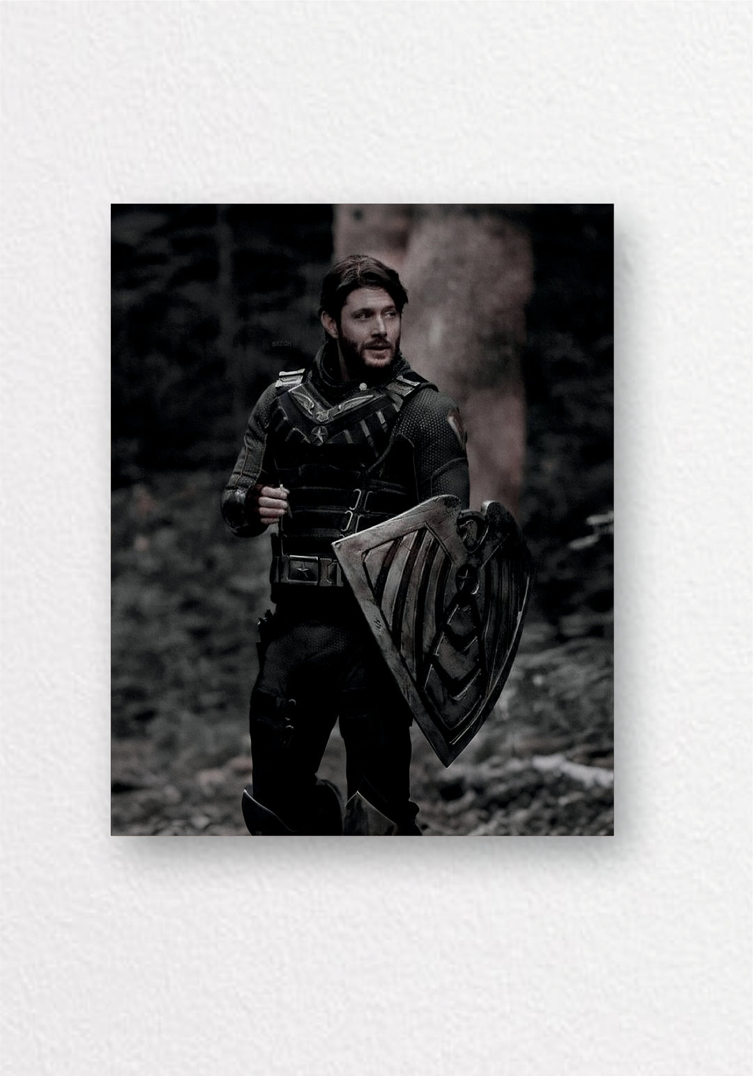 Medieval Warrior Shield Poster | Fantasy Aesthetic Wall Art
