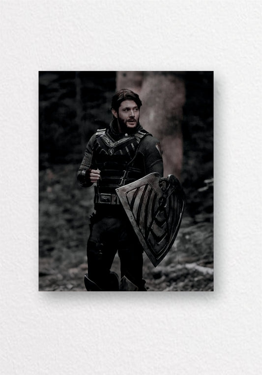 Medieval Warrior Shield Poster | Fantasy Aesthetic Wall Art