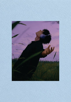 Purple Sky Anime Emotional Silhouette Poster – POSTERDRIP