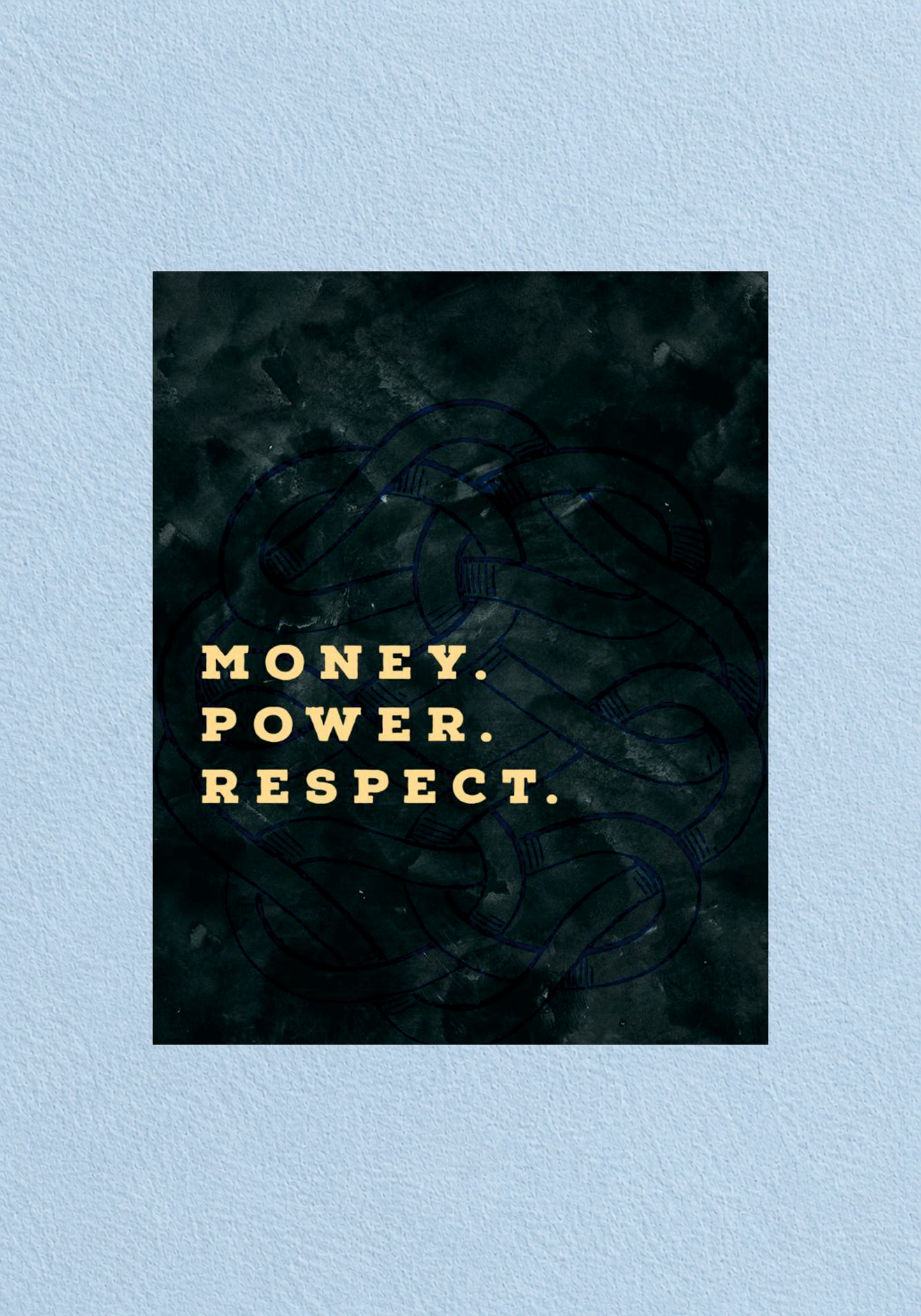 Money Power Respect Poster | Aesthetic Wall Poster