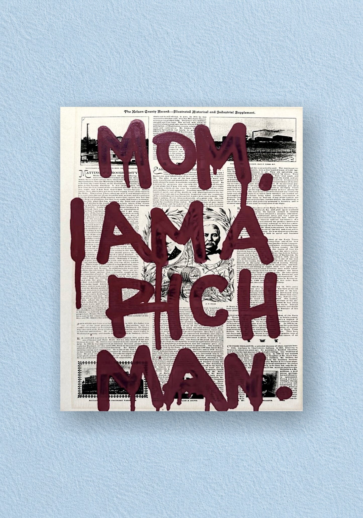 Mom I Am A Rich Man Poster | Aesthetic Wall Poster