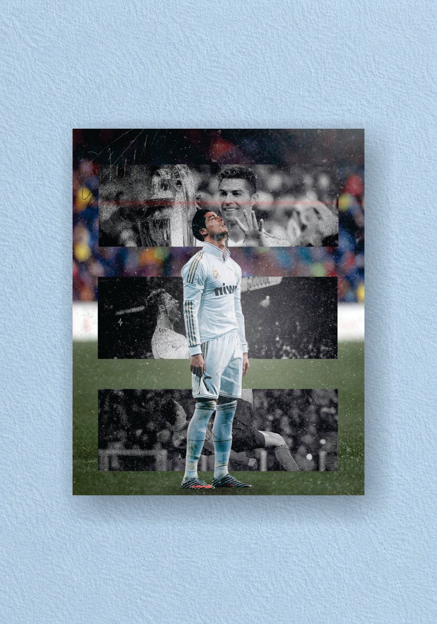 Cristiano Ronaldo Real Madrid Football Collage Poster – POSTERDRIP