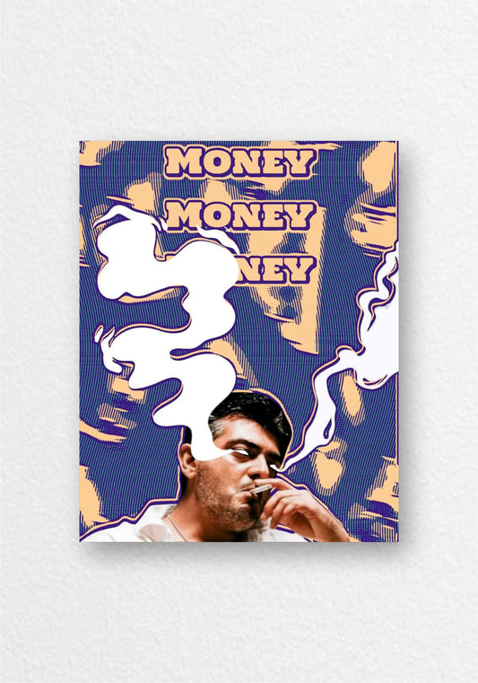 Money Money Money Smoke Poster | Aesthetic Pop Art Wall Art