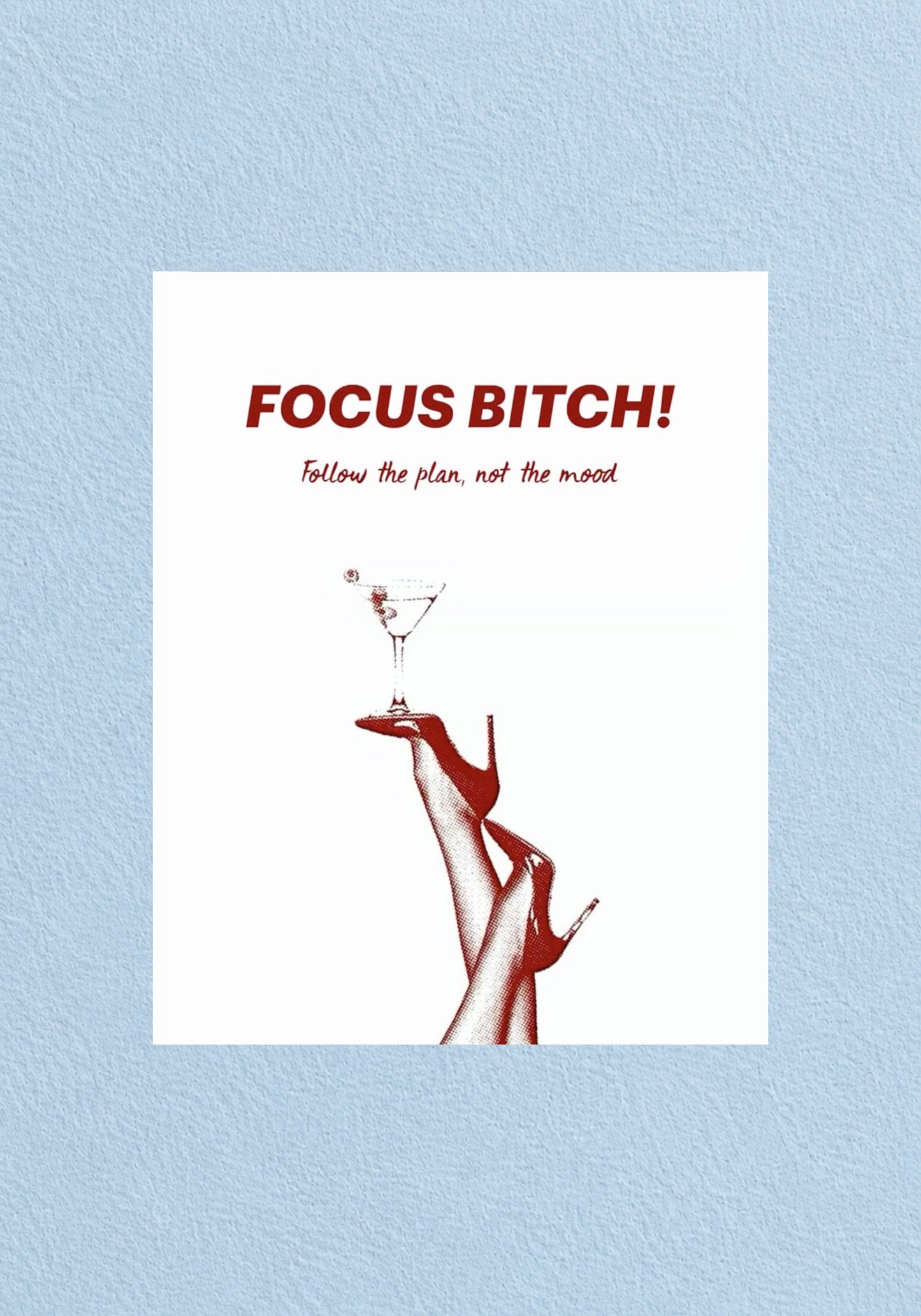 Focus Bitch Poster | Aesthetic Wall Poster