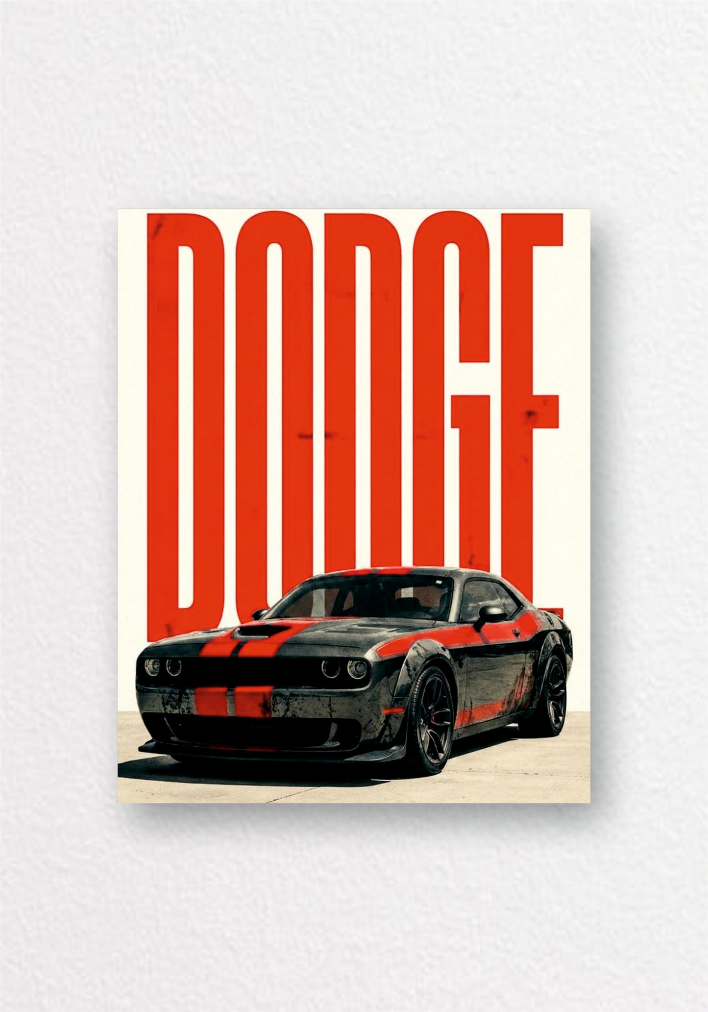 Dodge Challenger Muscle Car Poster | Automotive Wall Art