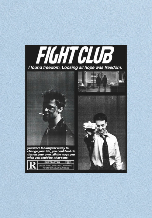 Fight Club Quote Poster | Classic Movie Wall Art