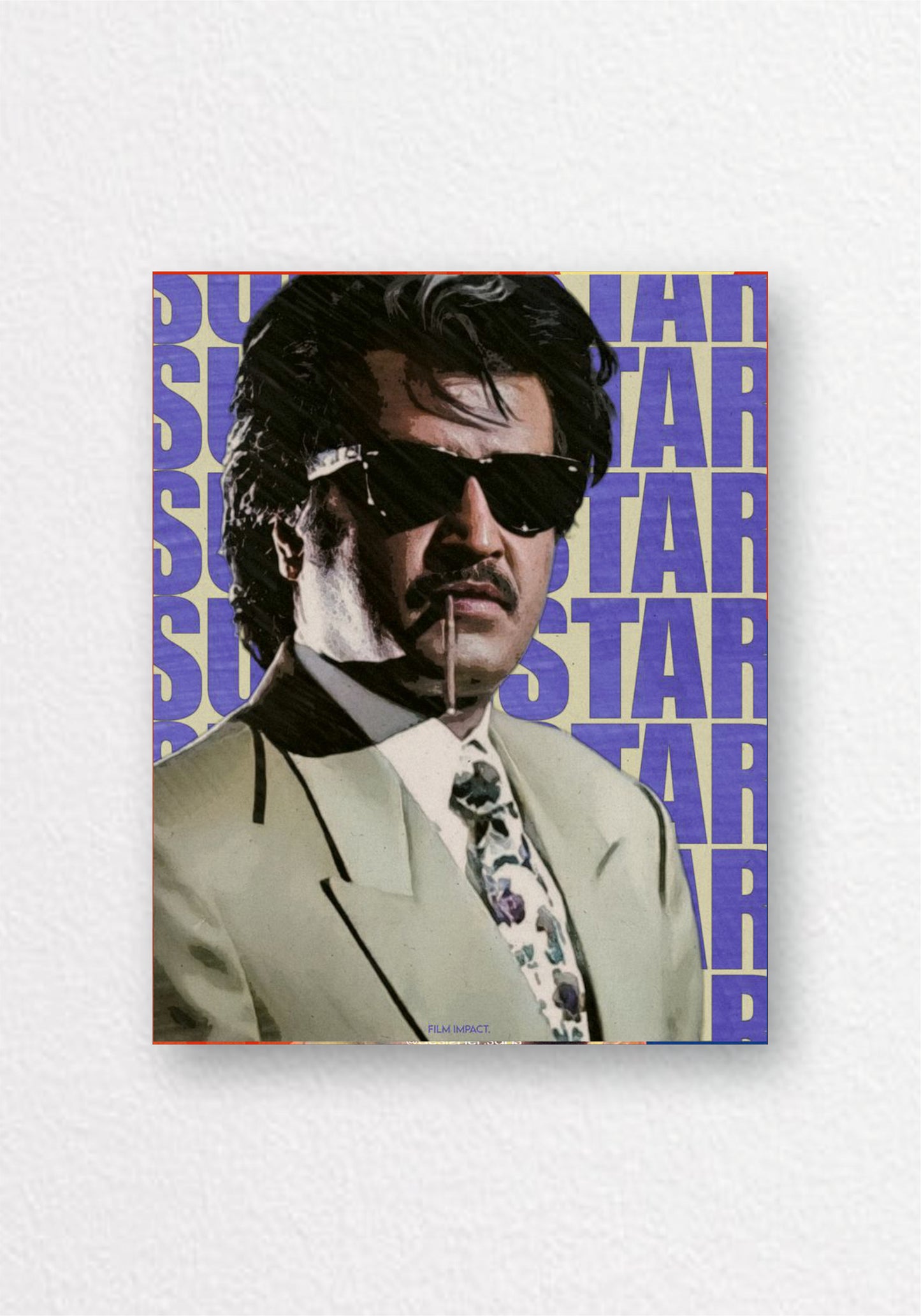 Super Star Rajni Bold Poster | Tamil Cinema Wall Art