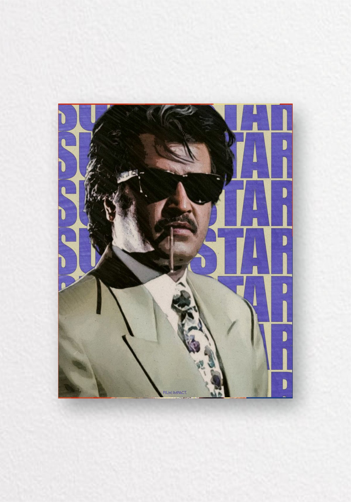 Super Star Rajni Bold Poster | Tamil Cinema Wall Art